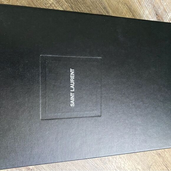 [YSL] logo denim mules RARE BNIB - Picture 4 of 11